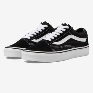 Black Old Skool Platform Vans Low-Top Sneakers